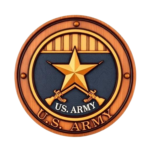 Army emblem plaque